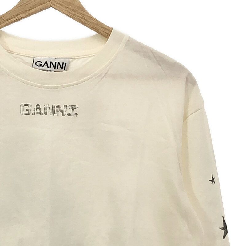 【新品】  Ganni / ガニー | 2023 SS | JOURNAL STANDARD取扱い Light Jersey Layered Long Sleeve T ロングスリーブカットソー | S | ホワイト | レディース 新品】 Ganni / ガニー | 2023 SS | JOURNAL STANDARD取扱い Light