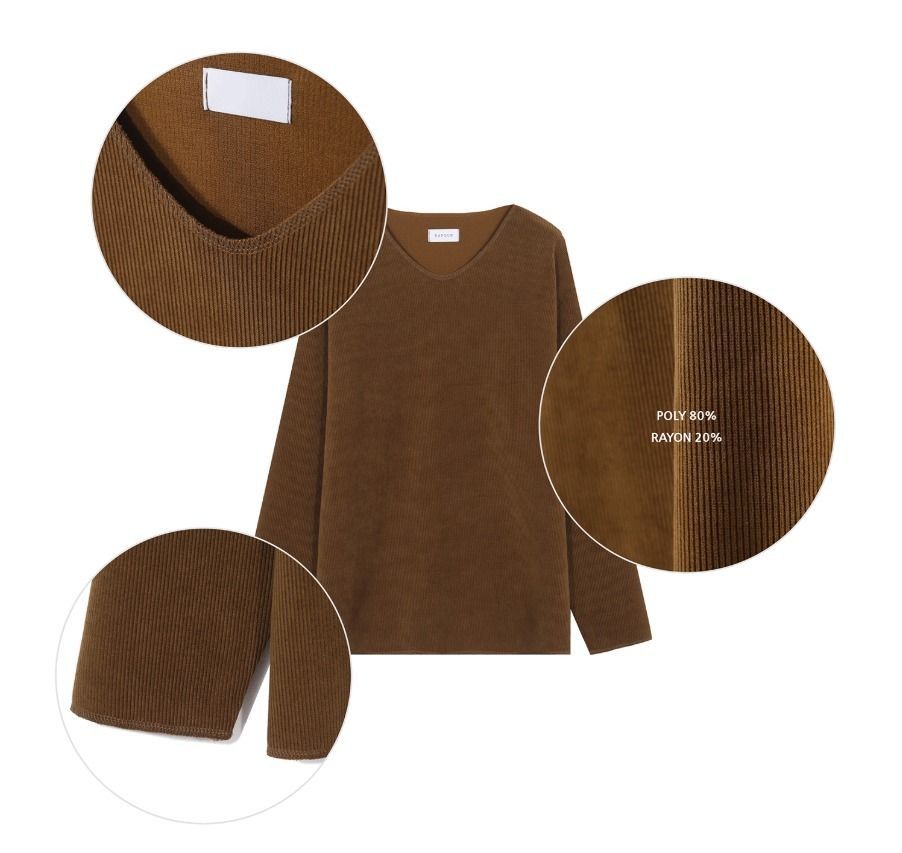[COSYHARU公式] Oversized V-Neck Mesh Knit 関税・送料込み COSYHARU コシハル 公式]ブリーンVネックデッキニット - メルカリ