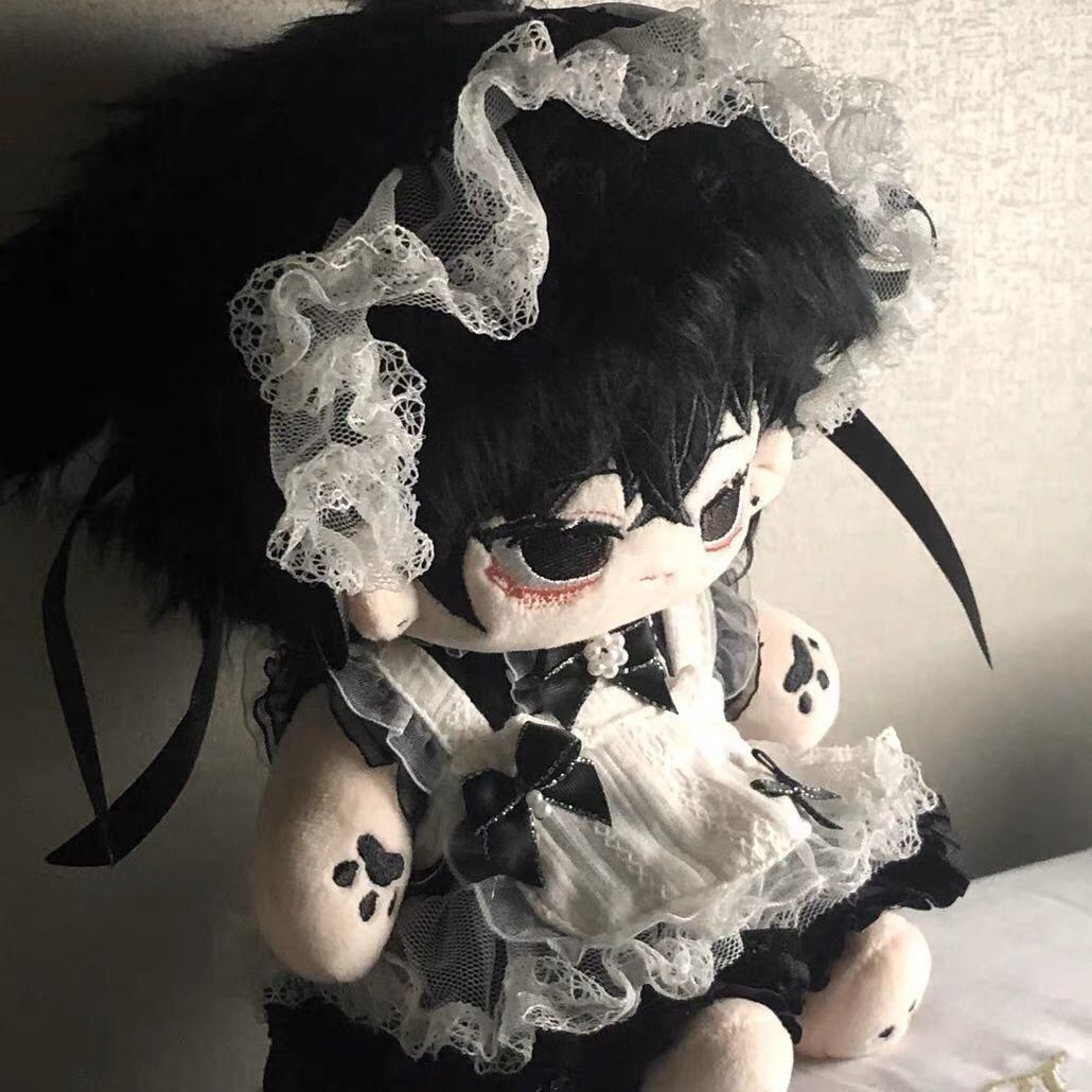 20cm完売レア限定メイド風着せ替えぬいぐるみ服セット♪