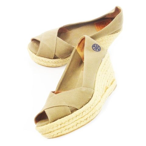 新品未使用☆トリーバーチ エスパドリーユ 22cm ウェッジソール サンダル TORY BURCH トリーバーチ サンダル Espadrilles Wedge Sandals