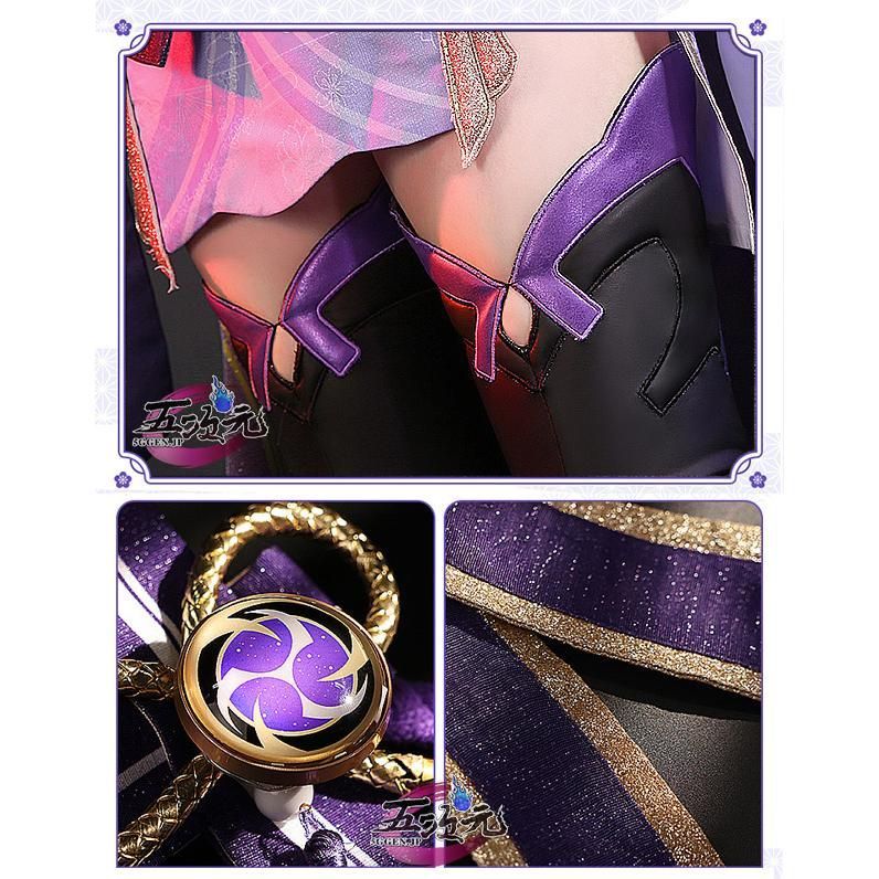 原神　雷電将軍　コスプレ　衣装　M 靴　ウィッグ 三分妄想　リニューアル版 isra-store_p214064614ea5