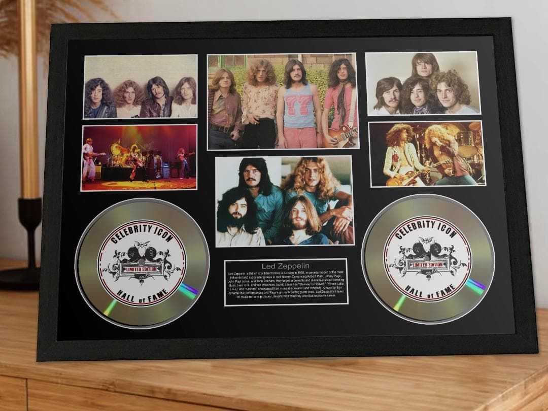 レッド ツェッペリン セレブリティー アイコンフレーム ロック 証明書付1