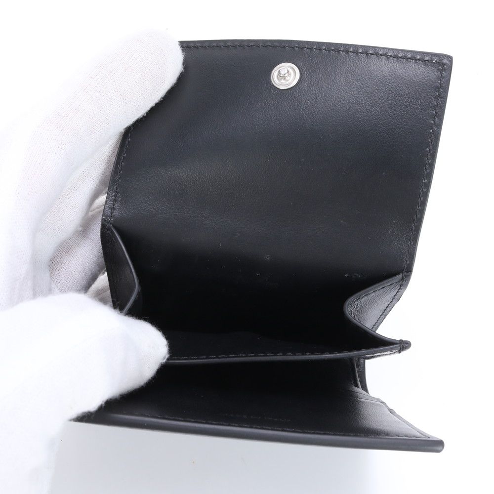 【未使用級】セリーヌ　トリオンフ　三つ折り財布　ブラック セリーヌ トリオンフ 三つ折り財布 スモールウォレット ブラック