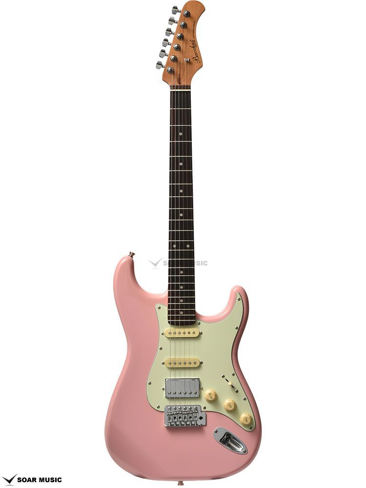 バッカスssh ギターストラトローズテッドメイプルピンク新品未使用品❗️