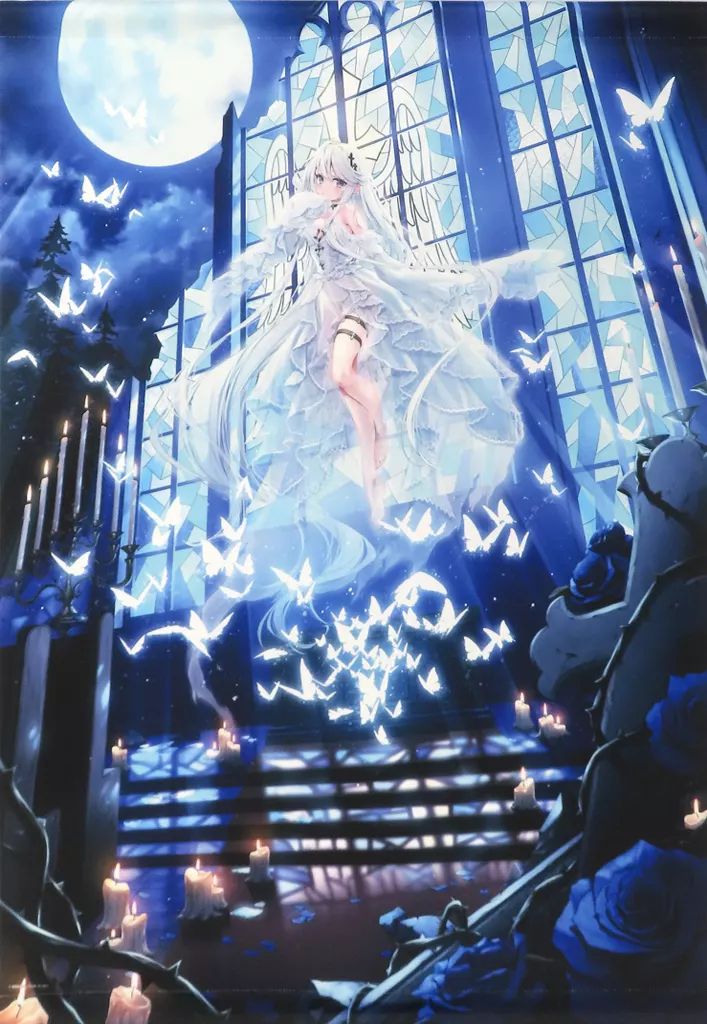 【】タペストリー Ghost hope(カカオ・ランタン) AJシルキースエードB1タペストリー 「絵師100人展 14」