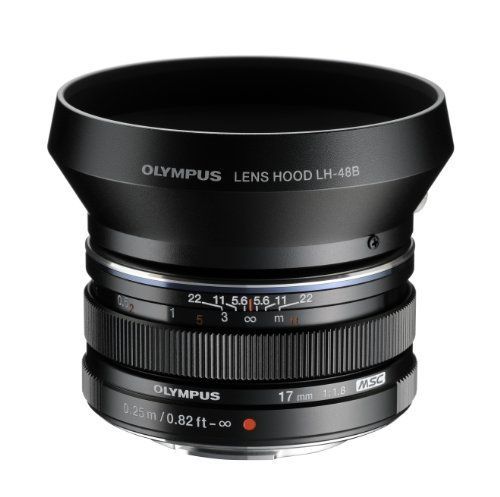 OLYMPUS マイクロフォーサーズ用 金属レンズフード ブラック LH-48B