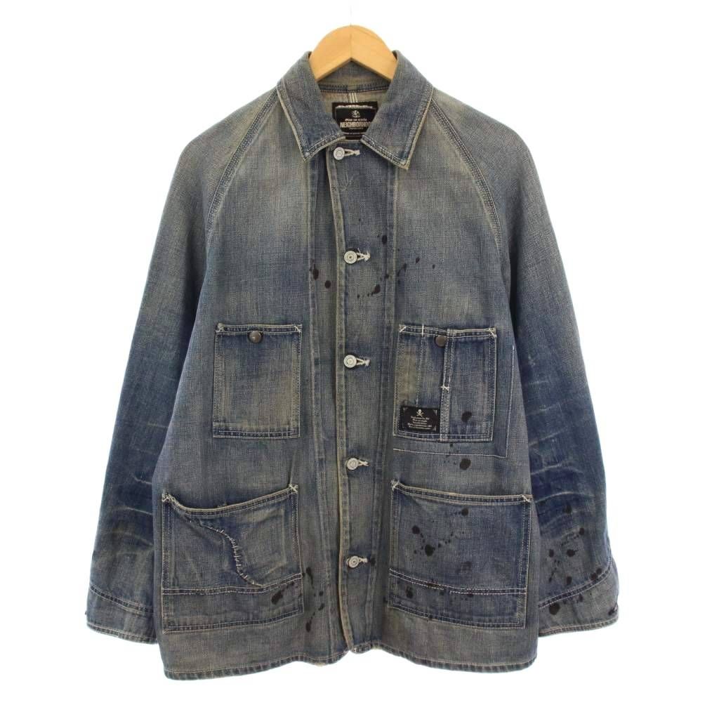 格安，得価 美品 NEIGHBORHOOD ネイバーフッド 1stタイプ デニムジャケット 151NYNH-JKM02 トラッカージャケット Gジャン インディゴ S 71013466