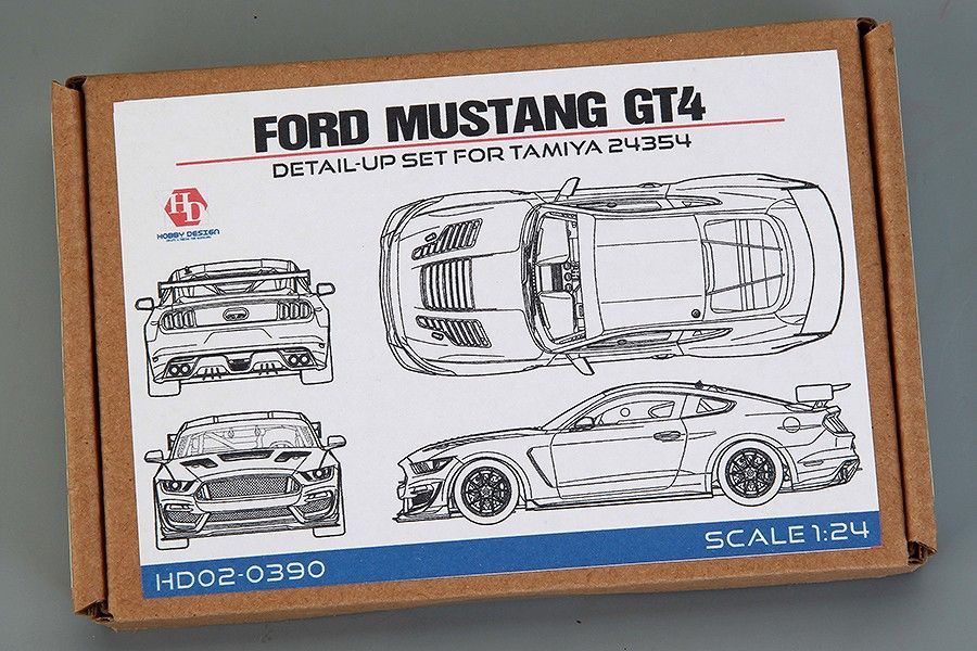 タミヤ模型 フォード マスタング GT4 1/24 FORD MUSTANG GT4 スポーツ... ホビーデザイン HD02-0390 1/24 フォード マスタング GT4 ディティールアップセット(タミヤ24354用) （エッチングパーツ+レジン+メタルパーツ）