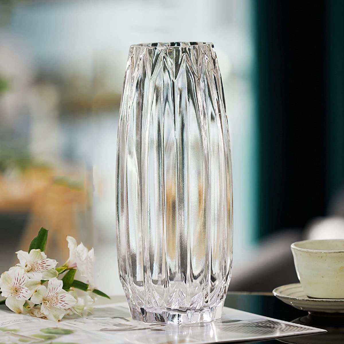 新品 ガラスベース ガラスボトル 大きな花瓶 アレンジ フラワーベース インテリア 花器 水栽培 30cm 生け花 透明 おしゃれ おしゃれ シンプル  大 インテリア ガラスの花瓶
