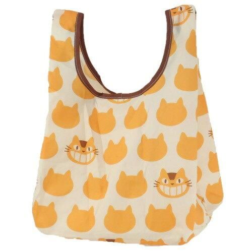 5営業日で発送 丸眞 スタジオジブリ となりのトトロ ネコバスパターン ミニエコバッグ 折り畳みバッグ ランチバッグ 1165038800 入数 10