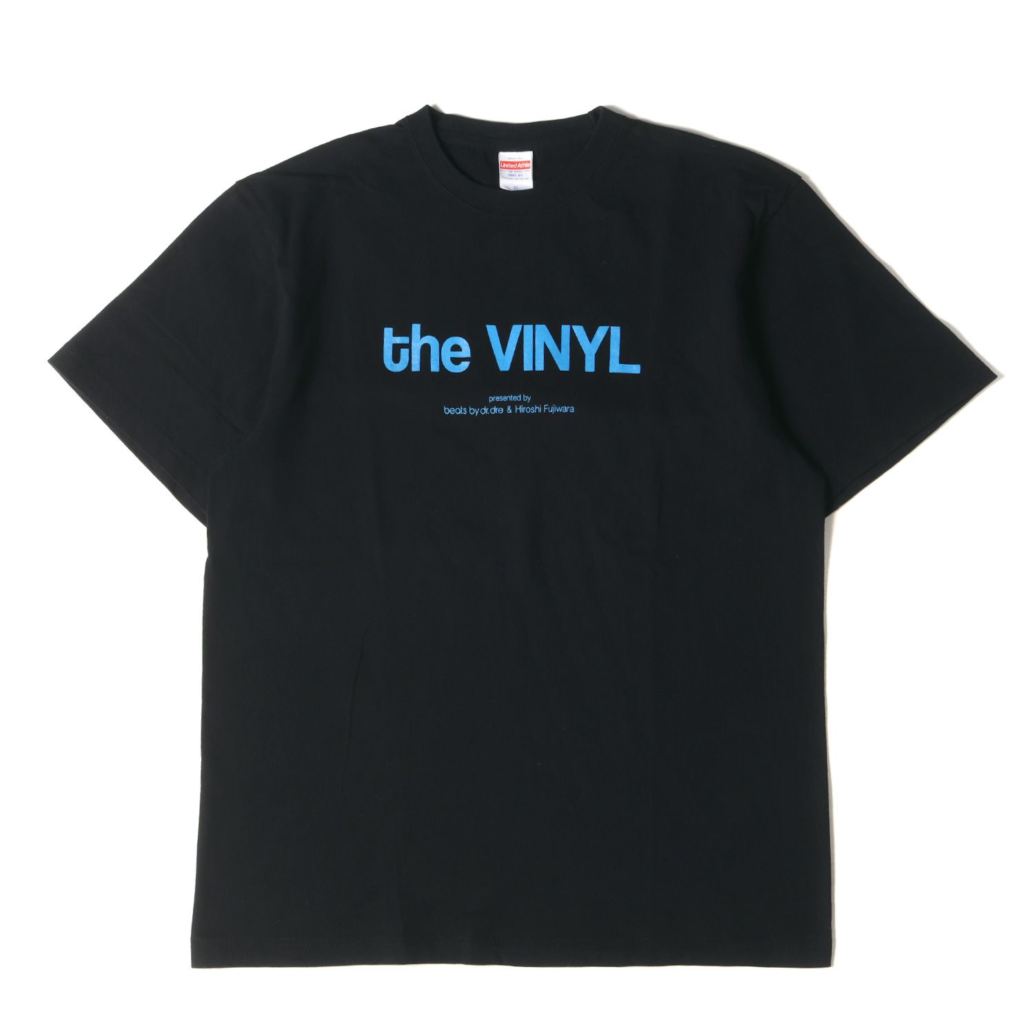 美品 Beats by Dr. Dre × 藤原ヒロシ ポップアップ the VINYL クルーネック 半袖 Tシャツ ブラック 黒 サイズ:XL Others Used その他古着 トップス カットソー コラボ【メンズ】