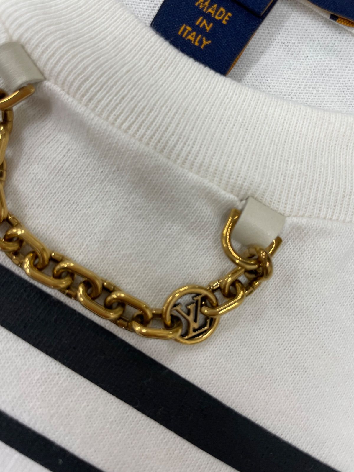 ルイヴィトン☆22AW LVサマー スターダストプリントネックチェーンTシャツ