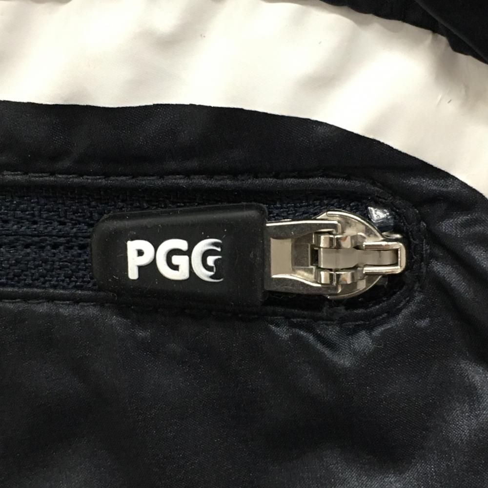 美品】PGGパーリーゲイツ ナイロンパンツ ダークネイビー×白 一