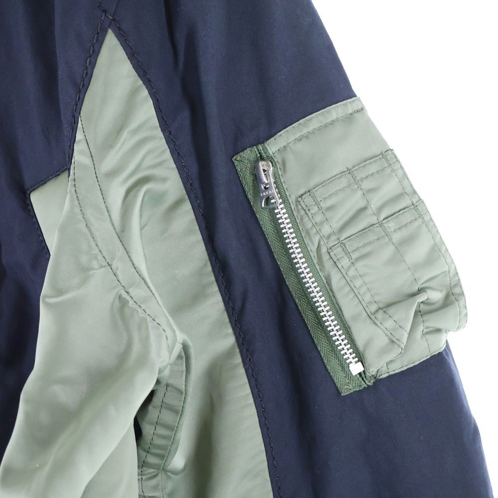 sacai ミリタリーコート サイズ1 ネイビー カーキ 18-01863M Sacai - ミリタリー コート | HBX