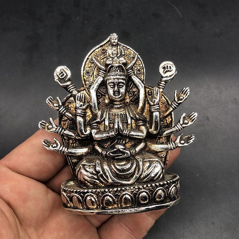 仏教美術 仏像 千手観音仏像 銅製品 工芸品 置物 - メルカリ