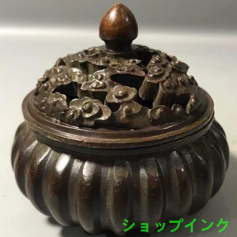 銅製 かぼちゃ灰皿 香炉 装飾品 工芸品 美術品 置物 銅製 かぼちゃ灰皿 香炉 装飾品 工芸品 美術品 置物 - メルカリ