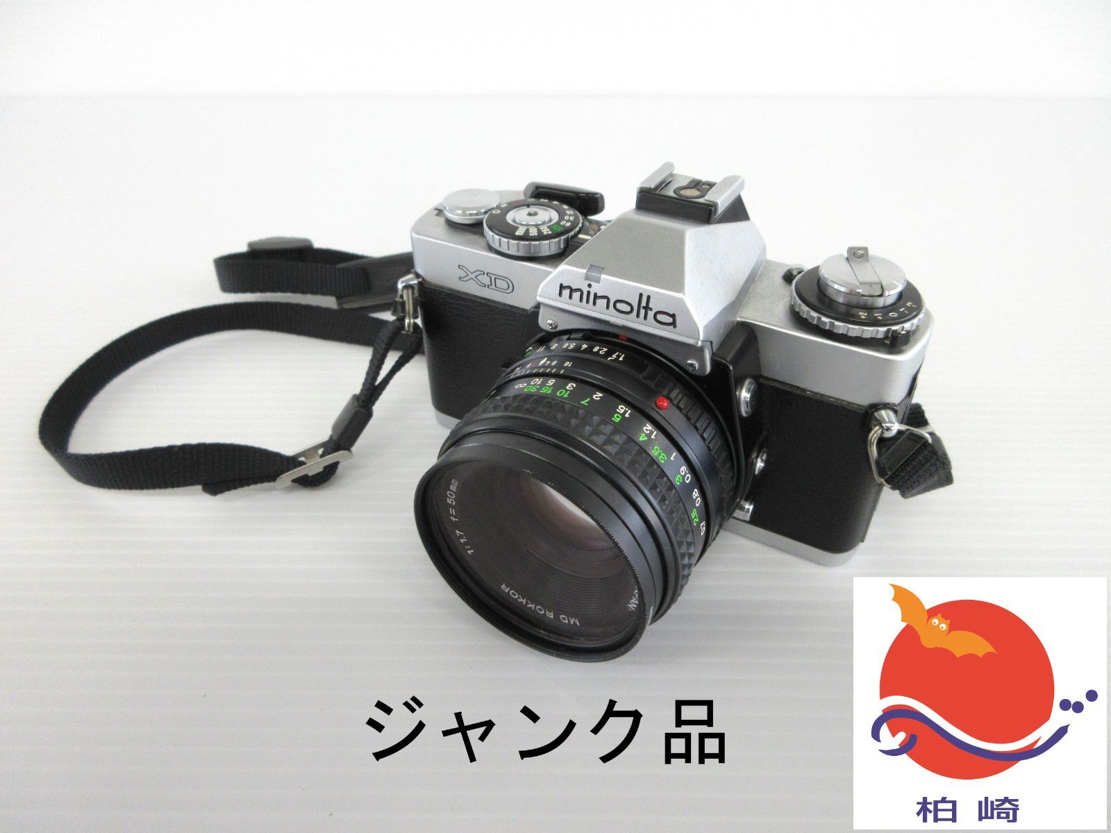 ジャンク品】MINOLTA XD フィルムカメラ XD 収納ケースと説明書付き