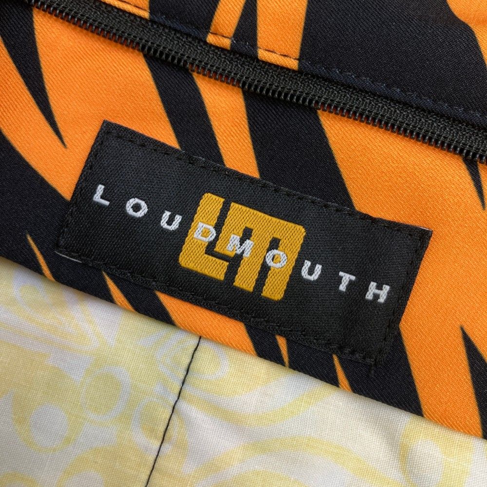 サイズ：M LOUD MOUTH ラウドマウス  パンツ 総柄 オレンジ系 [240101446729] ゴルフウェア メンズ ストスト サイズ：M LOUD MOUTH ラウドマウス パンツ 総柄 オレンジ系