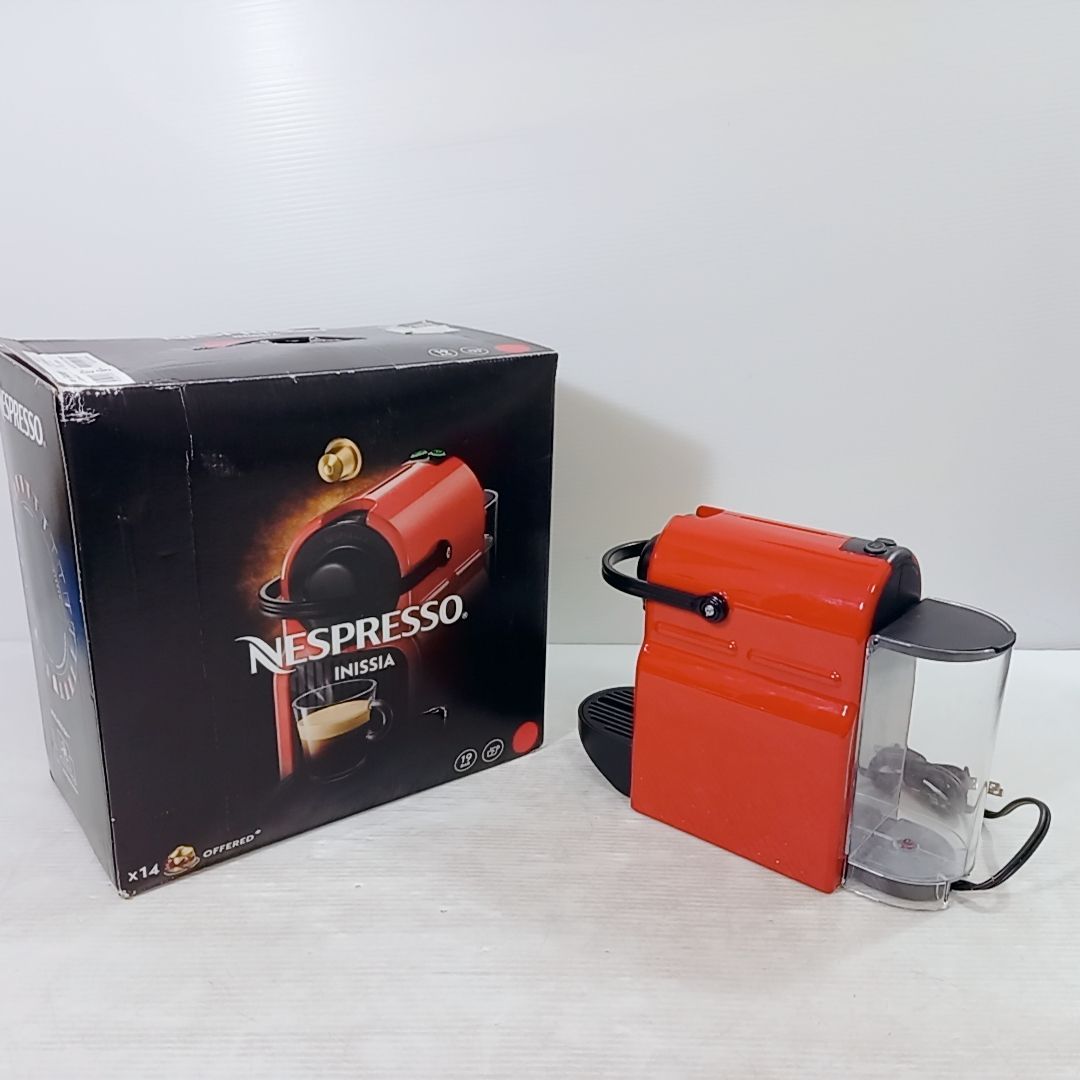 【未使用品】ネスプレッソ イニッシア C40RE ルビーレッド コーヒーメーカー ネスプレッソ 公式 オリジナル カプセル式コーヒーメーカー