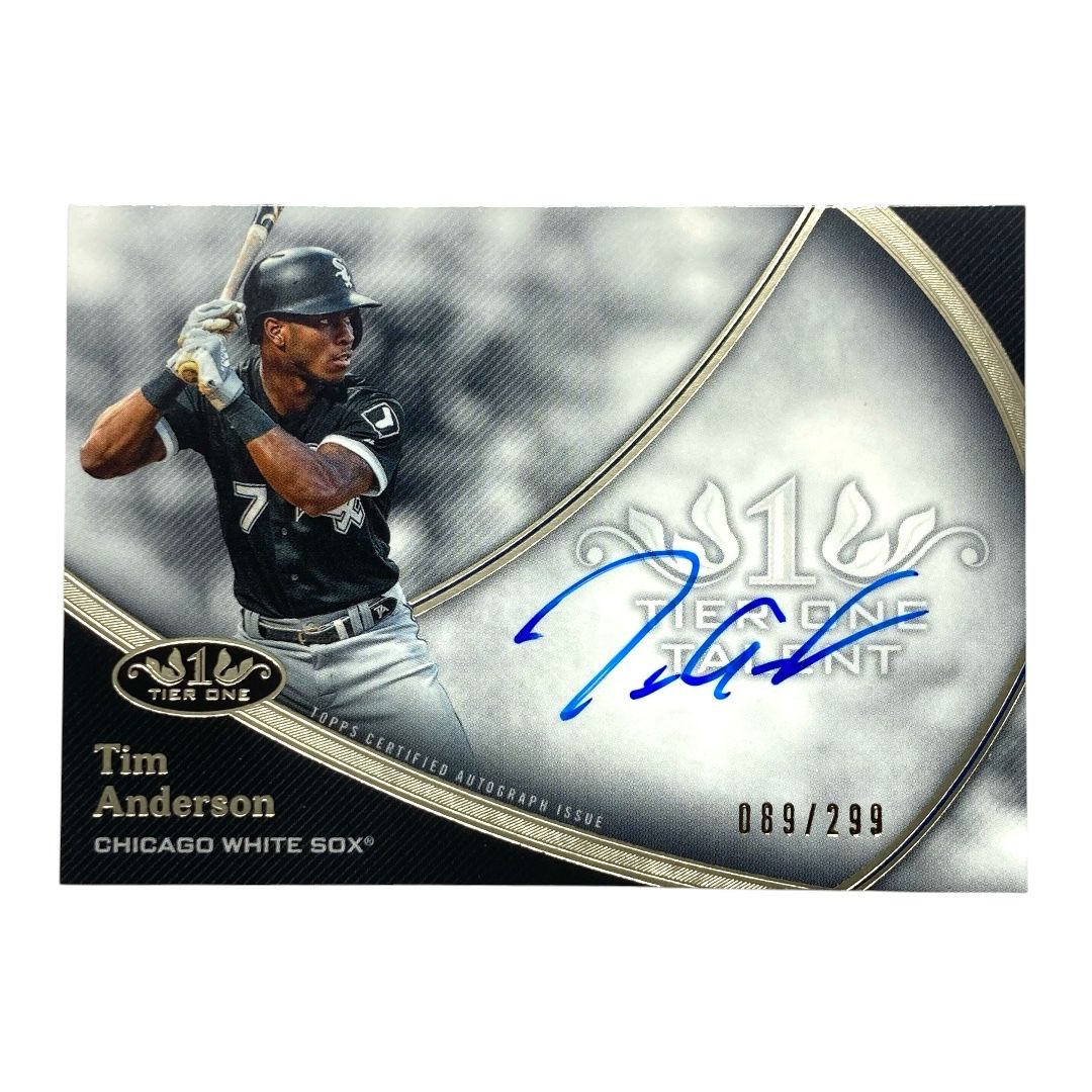 TOPPS MLBカード TIER ONE TIM ANDERSON WHITE SOX 089/299