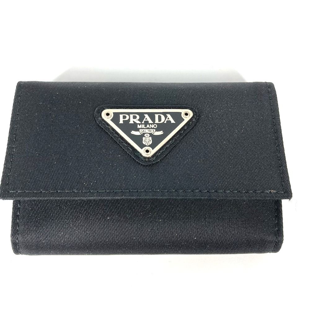 PRADA プラダ キーケース トライアングルロゴ 三角ロゴ プレート M222