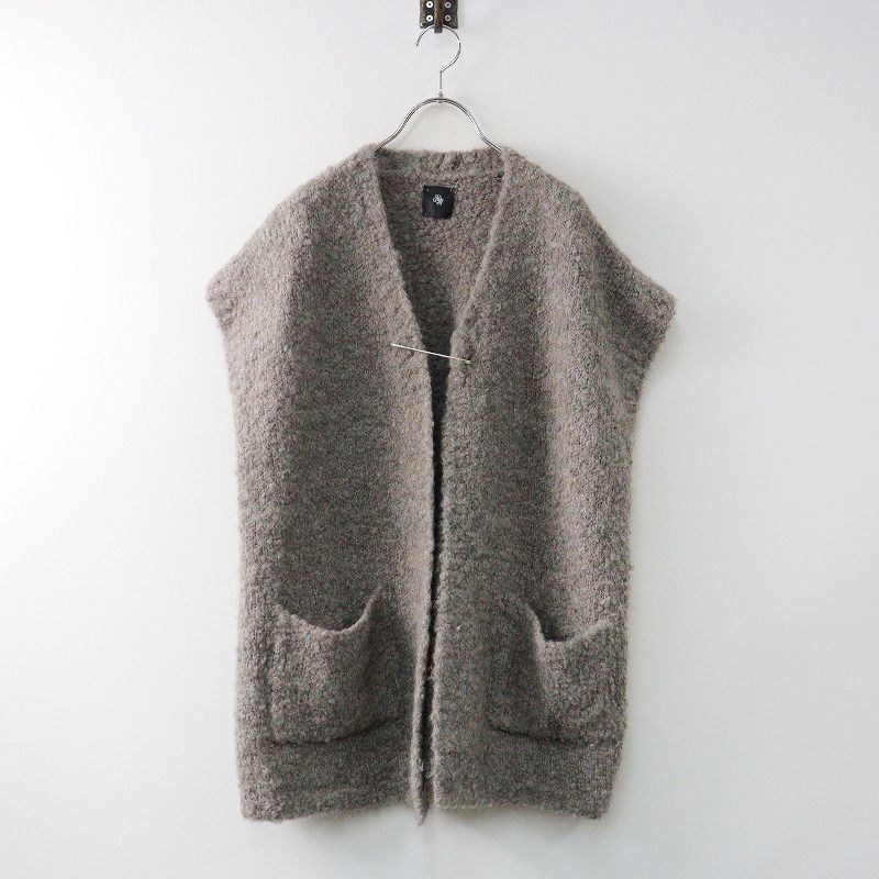 メゾンドソイル アルパカベスト maison de soil アラン ニット ベスト