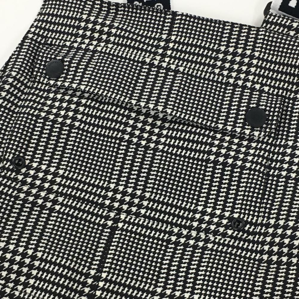 PEARLY GATES - 【超美品】パーリーゲイツ サロペット 黒×白 千鳥格子 レディース 0(S) ゴルフウェア PEARLY GATES 超美品】パーリーゲイツ サロペット 黒×白 千鳥格子 レディース