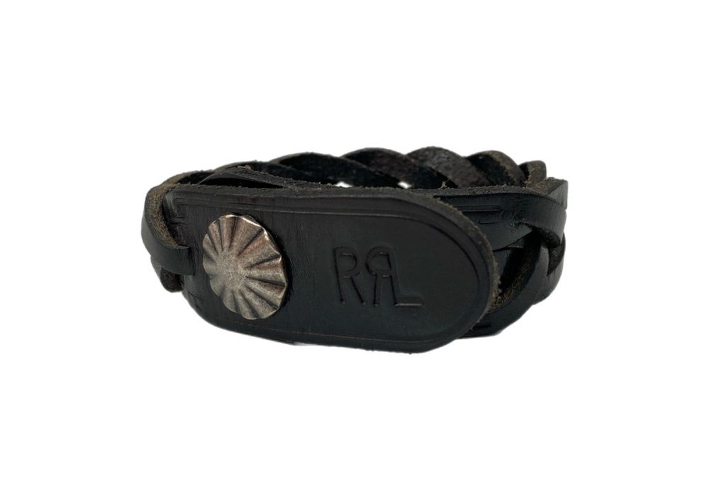 RRL レザー編み込みバングル　ブレスレット ダブルアールエル RRL LEATHER BRACELET レザー ブレスレット