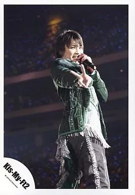 中古】生写真(ジャニーズ) Kis-My-Ft2/二階堂高嗣/衣装緑・膝上・右手