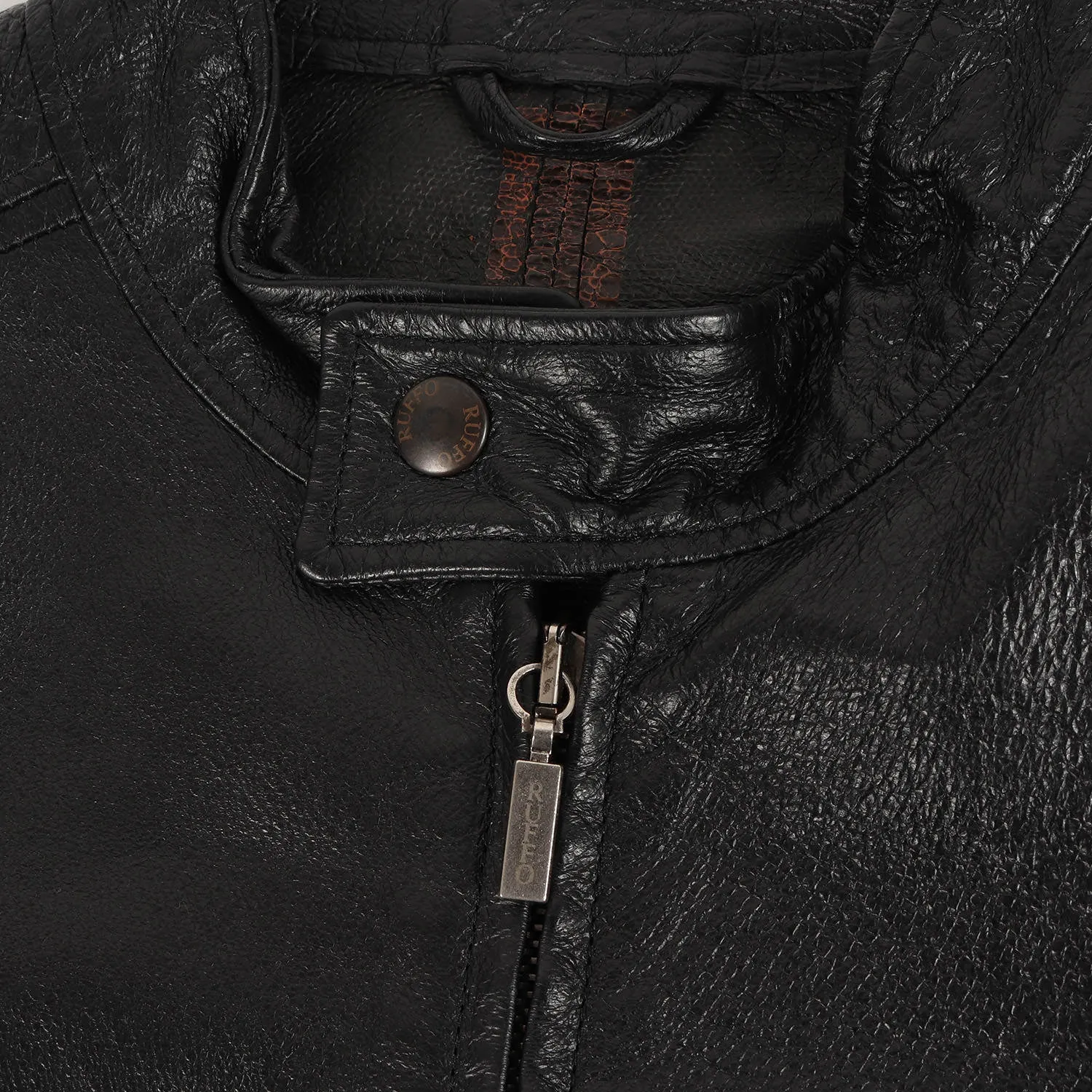 RUFFO ルッフォ ジャケット サイズ:46 レザー シングル ライダース 