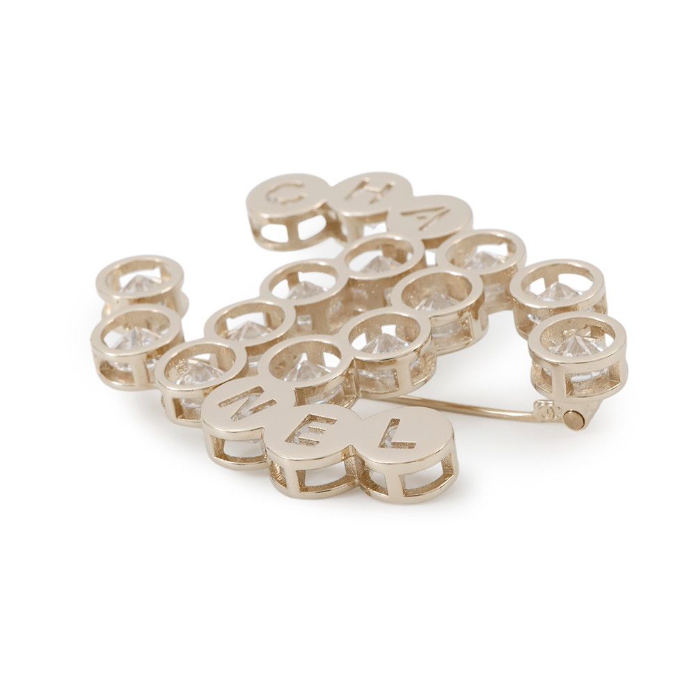 シャネル ブローチ ココマーク メタル ラインストーン B24B CHANEL