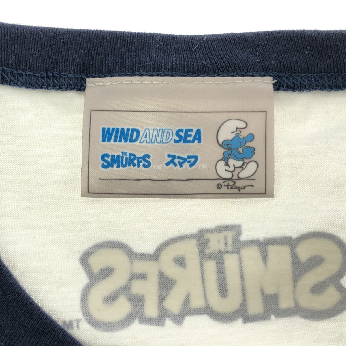 WIND AND SEA SMURFS S/S リンガーTee 半袖Tシャツ ウィンダンシー 