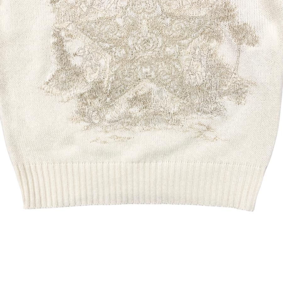 クリスチャン ディオール ニット セーター ベージュ ゴールド USA製 80s ビンテージ Christian Dior クリスチャン ディオール