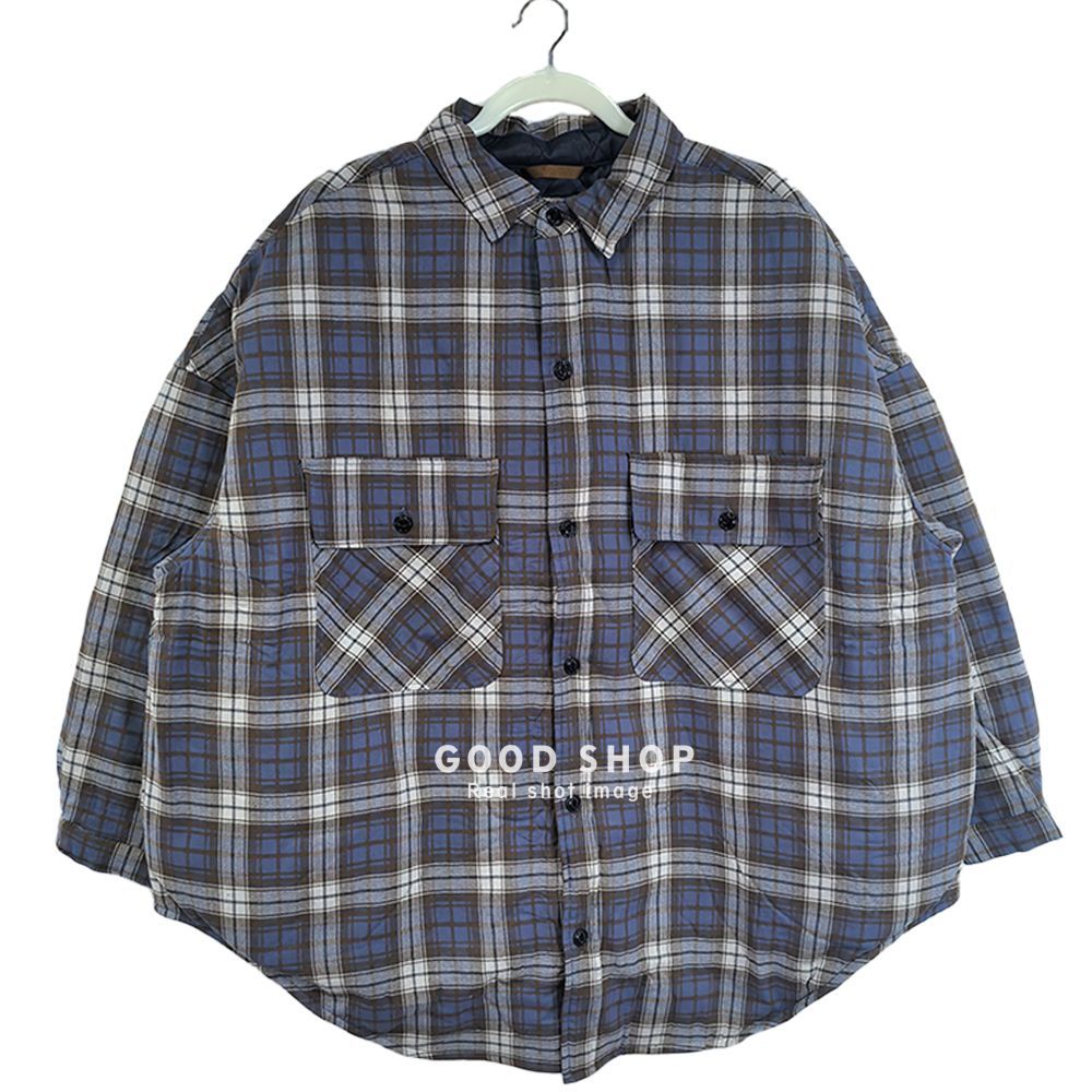 KAPITAL NELCK QUILTING SLAPPY SHIRT COAT 