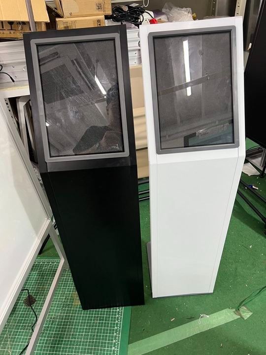 A4インフォメーションボード　L型スタンド　ホワイト・ブラック　CDS-A70-H-WH/BK