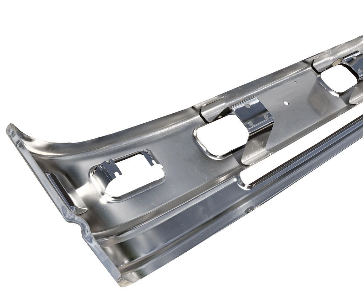 NEW PM 07エルフ 標準 メッキ フロント バンパー フォグランプ付