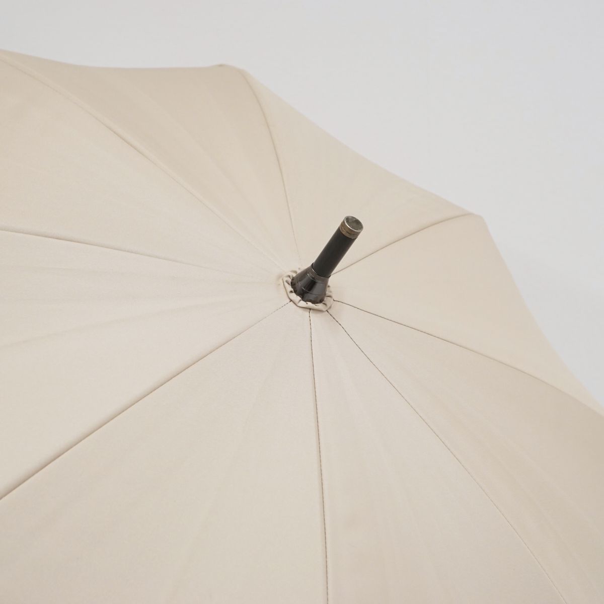 芦屋ロサブラン 新品未使用 ミドル ベージュ 日傘 芦屋ロサブラン 完全遮光日傘 USED品 ミドルフリル UV 55cm