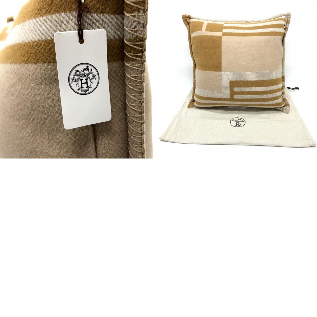 HERMES エルメス クッション イターク ウール/カシミヤ - メルカリ