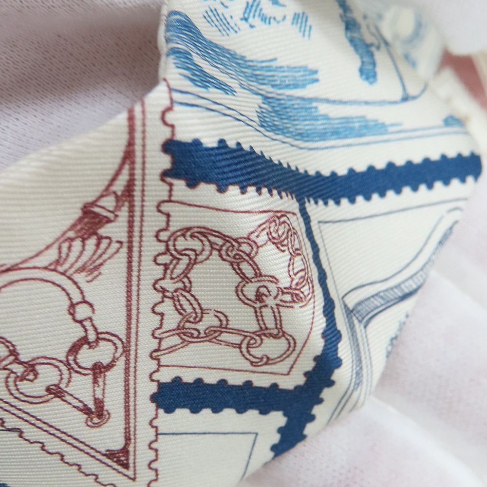 エルメス スカーフ ツイリー フォーブルの切手愛好家 HERMES シルク