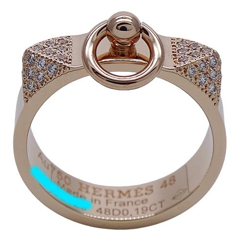 エルメス HERMES リング レディース ブランド 指輪 750PG ダイヤモンド 