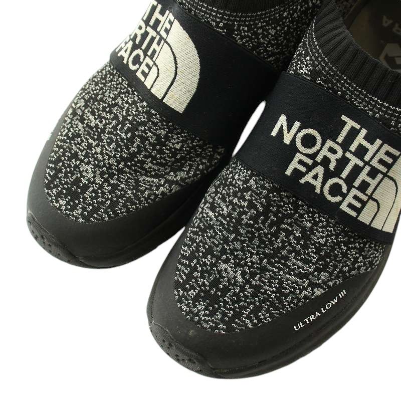 ザノースフェイス THE NORTH FACE Ultra Low III ウルトラ ロー 3 スニーカー アフタースポーツシューズ ロゴ 総柄  US8 26cm 黒 ブラック NF51803 /IR ■GY18