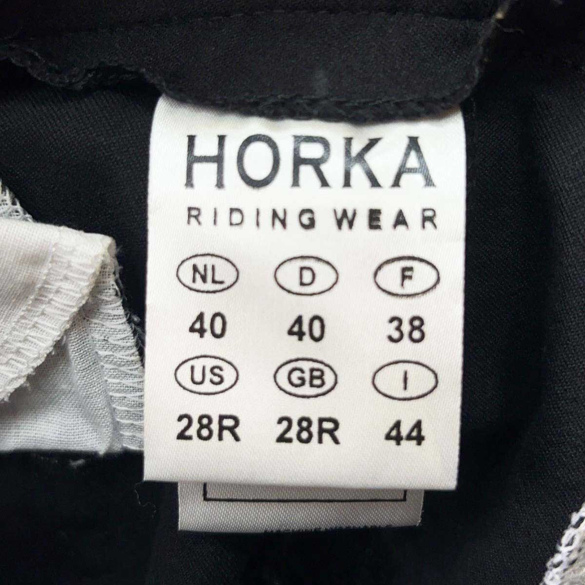 【中古・未使用品】HORKA ホルカ Kingston Breeches キュロット 44 ブラック レディース 乗馬 馬術 未使用】HORKA ホルカ Kingston Breeches キュロット 44