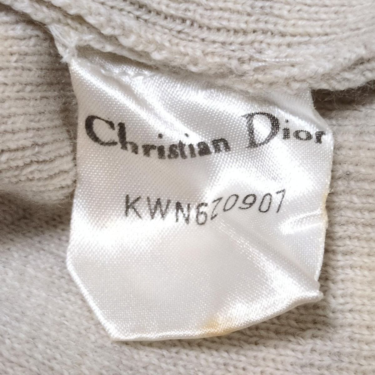 Christian Dior ディオール グレー クルーネックセーター 長袖 楽天