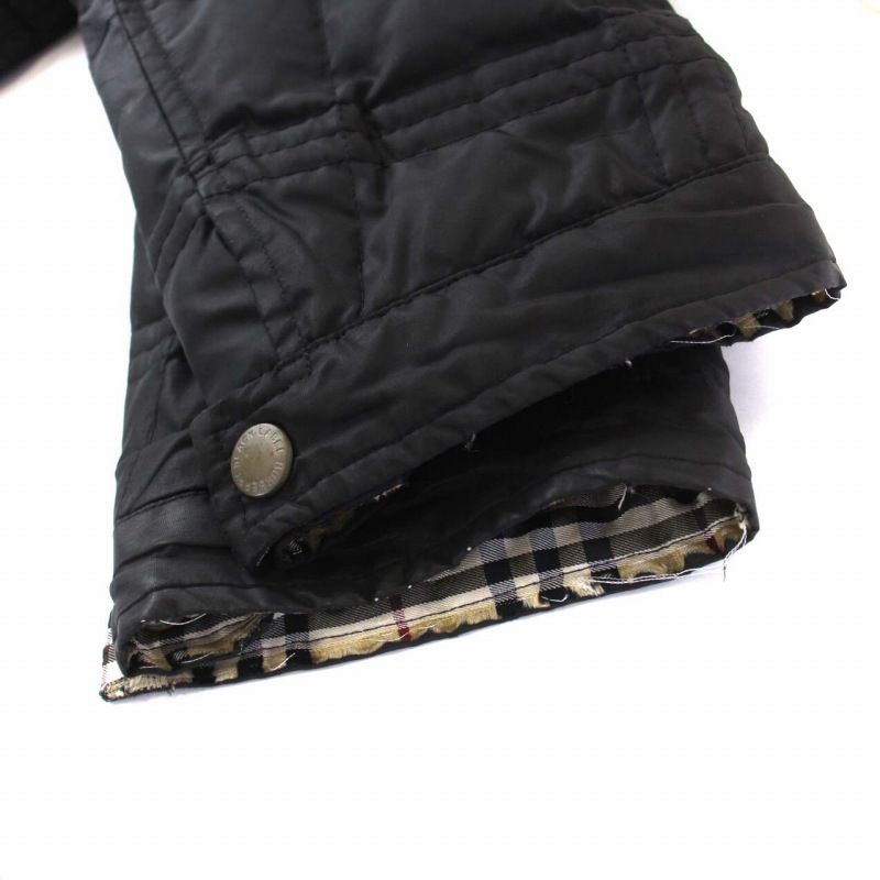 バーバリーダウンジャケット裏地ノバチェックブラックM