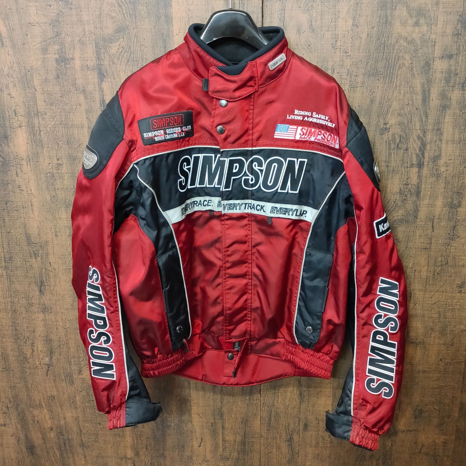 ✨SIMPSON シンプソン 刺繍 ライダースジャケット L✨ SIMPSON