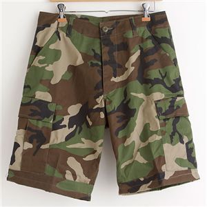 アメリカ軍 BDU カーゴショートパンツ/迷彩服パンツ ウッドランド