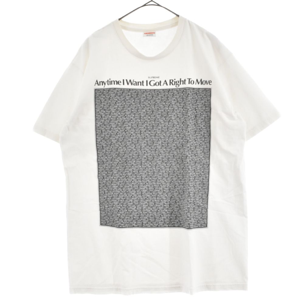 SUPREME (シュプリーム) 11AW I Got A Right Tee プリント半袖Tシャツ 
