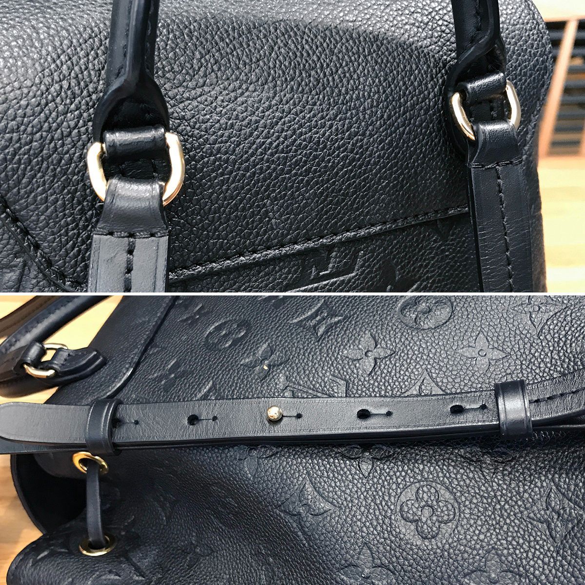 超美品 ルイヴィトン アンプラント モンスリPM ノワール リュック 