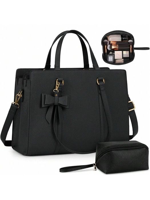 バッグ レディース トートバッグ 15.6インチ レディース ラップトップバッグ 防水レザーラップトップブリーフケース 大容量 軽量 ビジネス オフィス 仕事バッグ