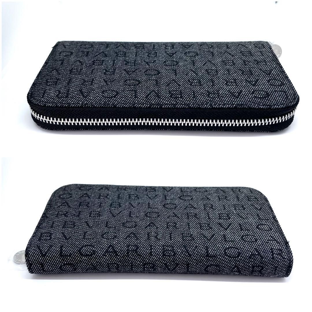 未使用☆ BVLGARI ブルガリ ロゴマニア 長財布 ラウンドファスナー